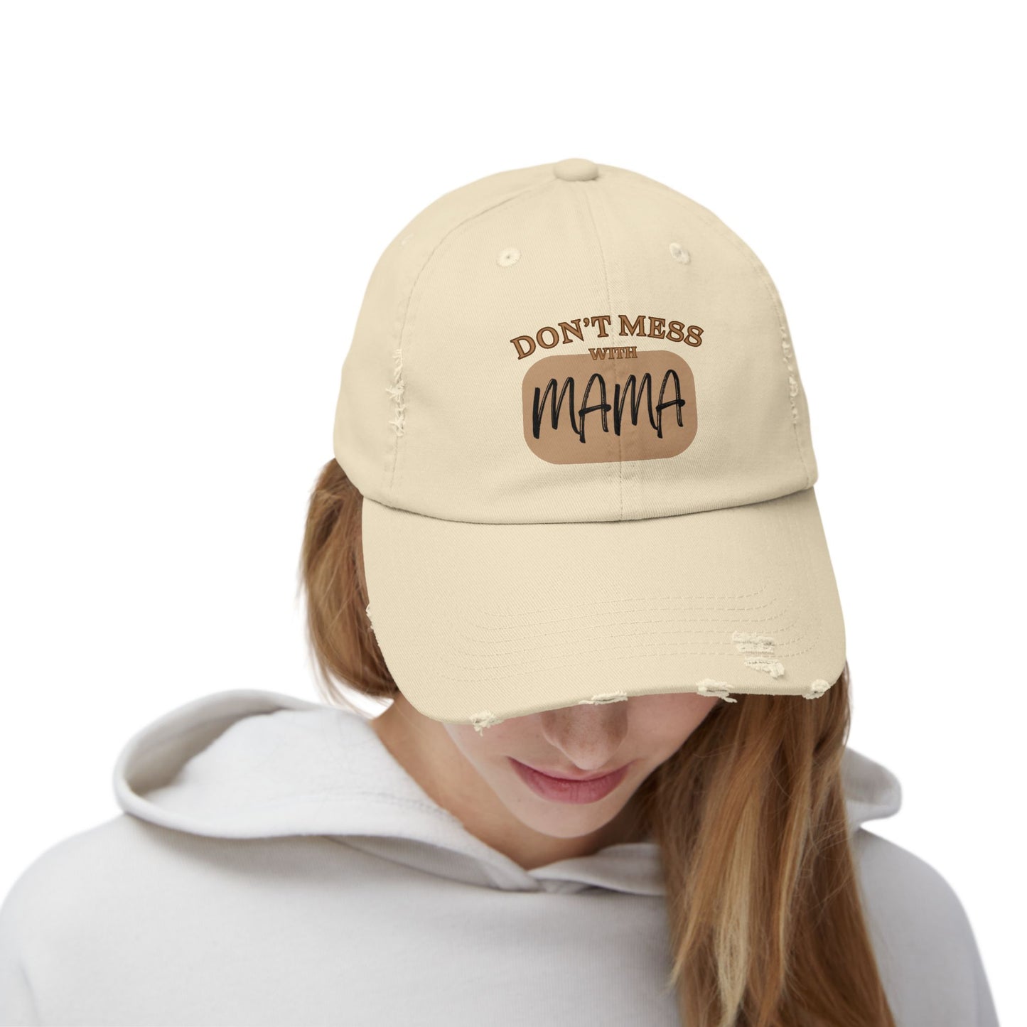 Mama: Adult Distressed Hat
