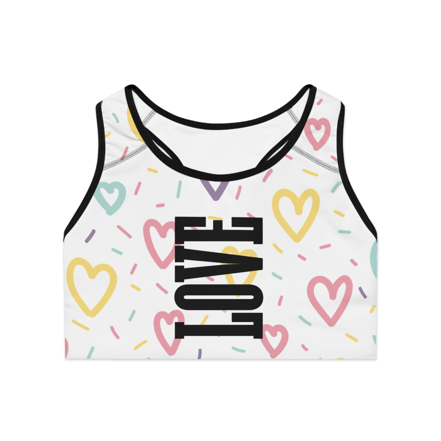 Heart Love Sports Bra for Women - Comfortable and Stylish Fitness Wear - The Eggy's store