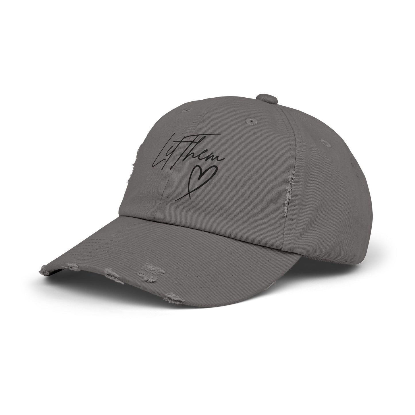 Let Them Distressed Hat Design - Unique Distressed Hat Design - The Eggy's store