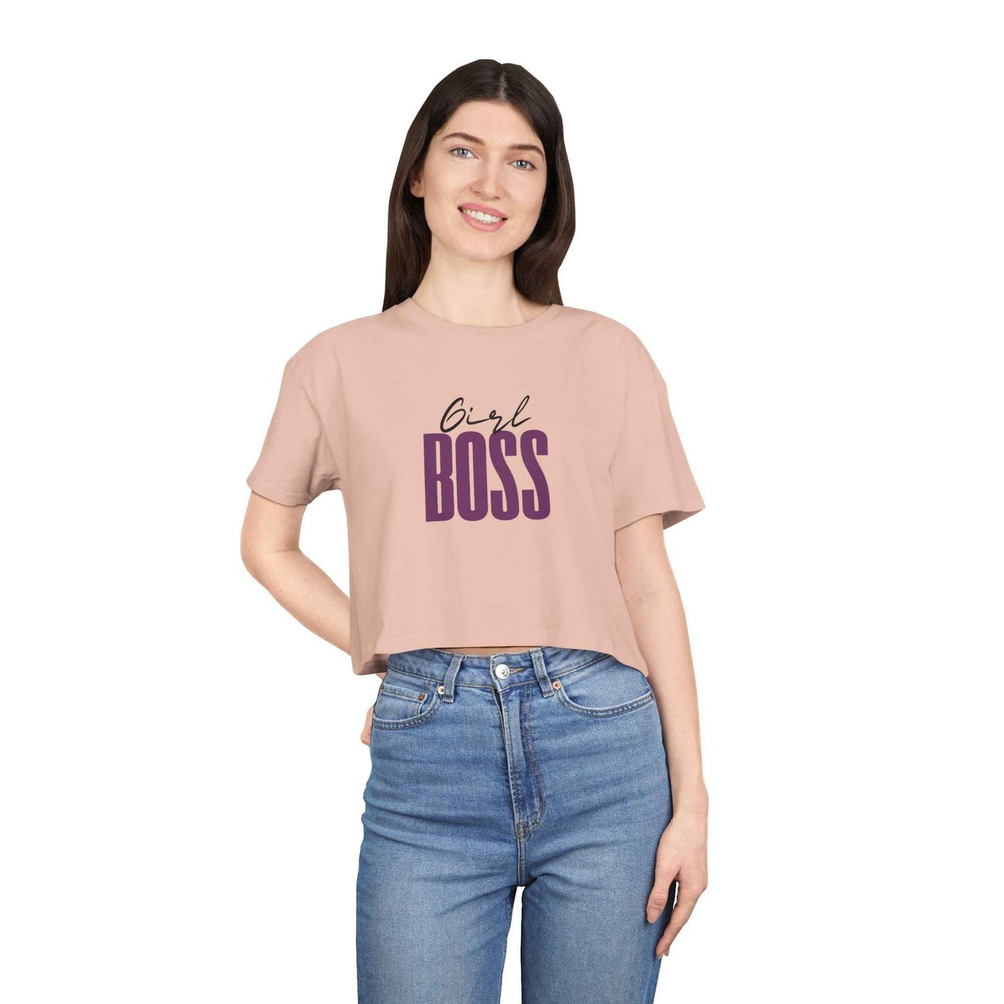 Girl Boss Adult Crop T-Shirt