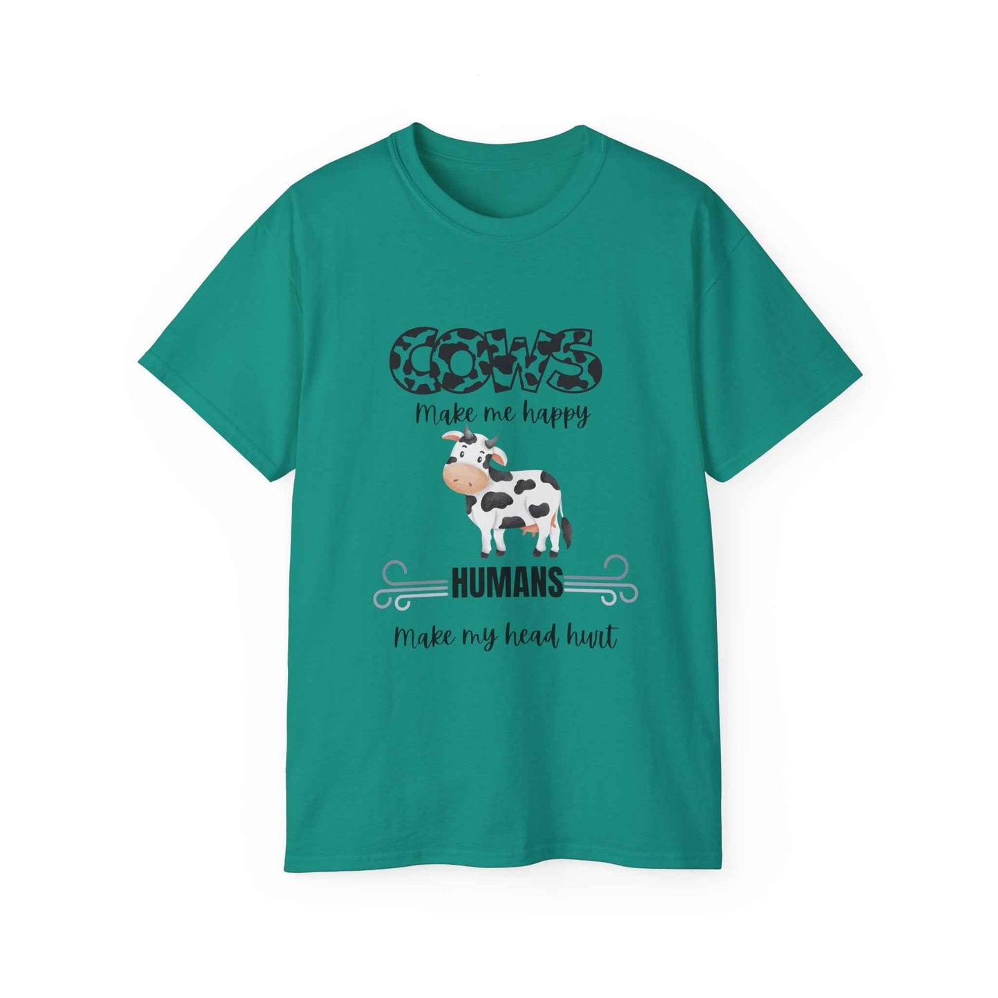 Grumpy Cow Adult T-shirt