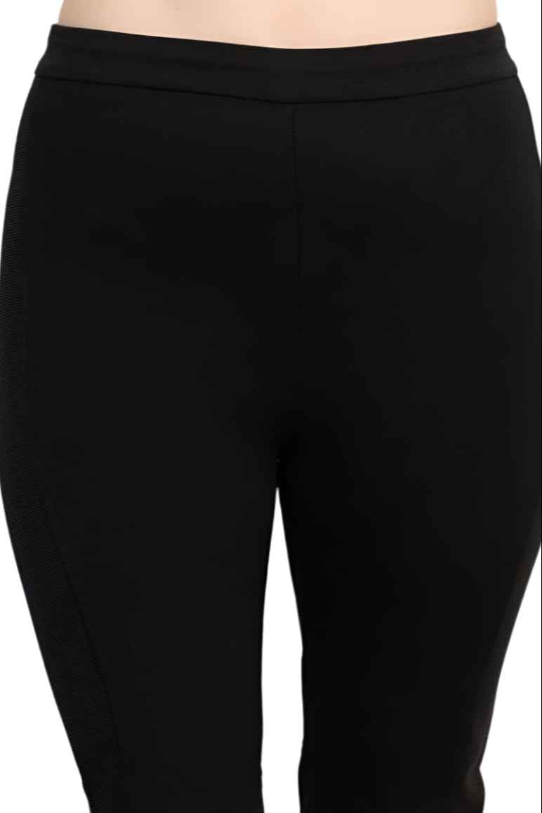 Alberto Makali Mid Waist Pull On Banded Waist Solid Stretch Crepe Pant