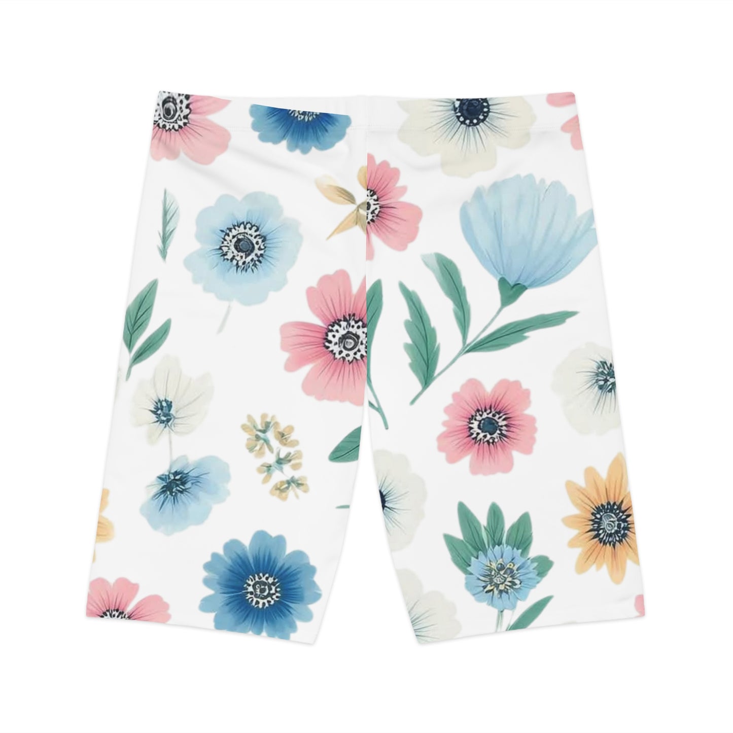 Flower Bike Shorts for Women - Floral Women's Cycling Shorts - The Eggy's store