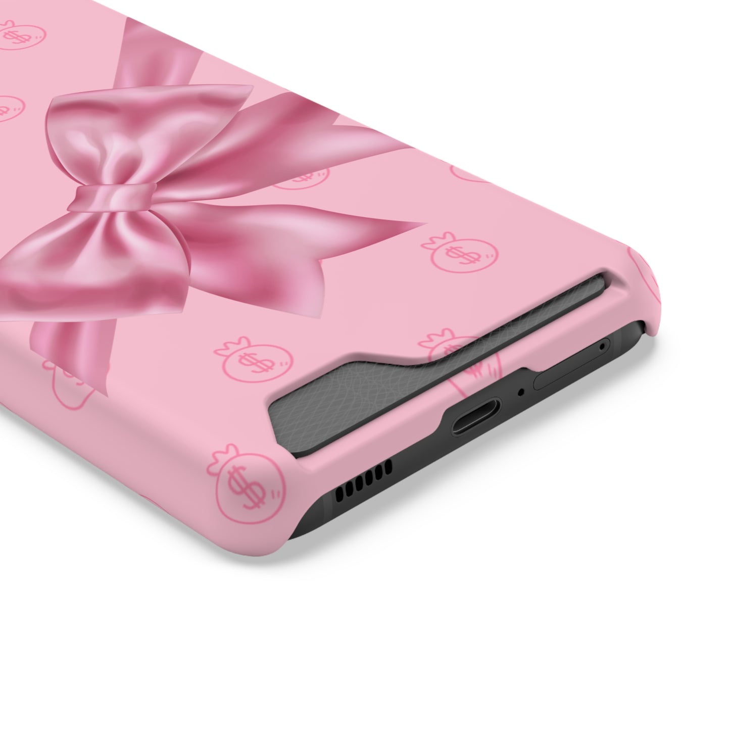 Money and Bows Phone Case with Card Holder