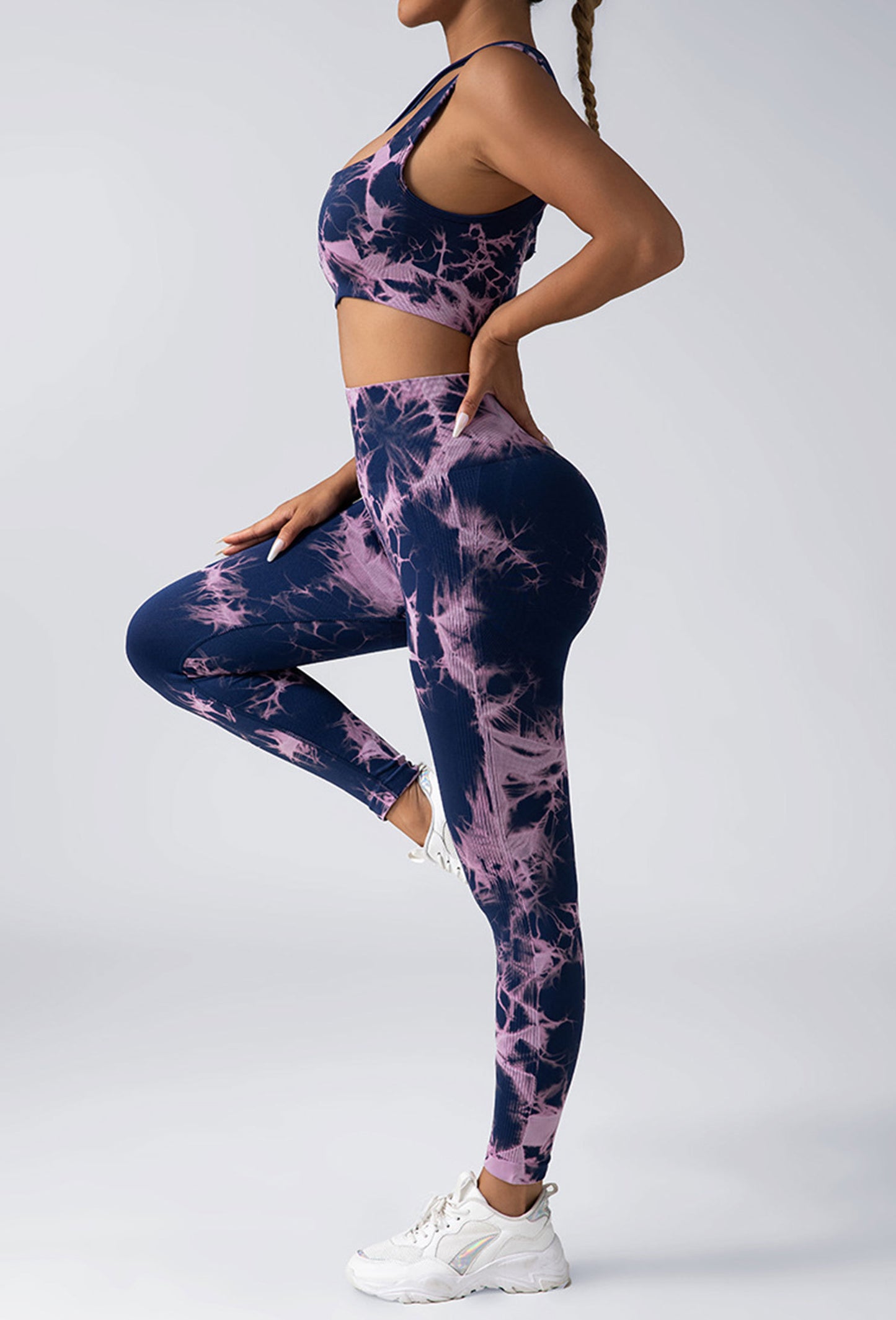 Women Scrunch Workout Leggings Butt Lifting High Waisted Yoga Pants - Seamless Tie Dye Booty Gym Tights - The Eggy's store