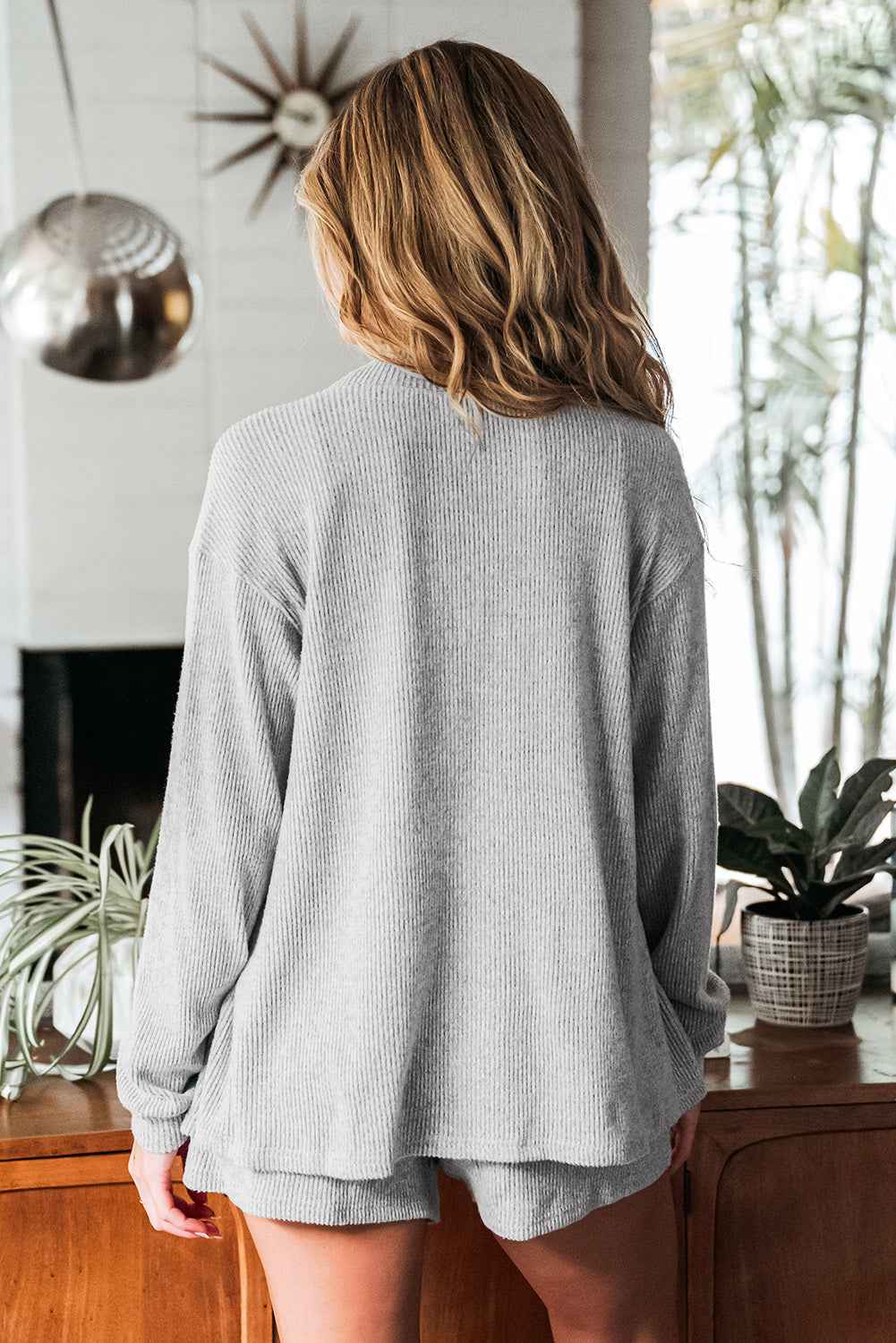 Ella 3 Pieces Rib Crop Camisole Set with Cardigan