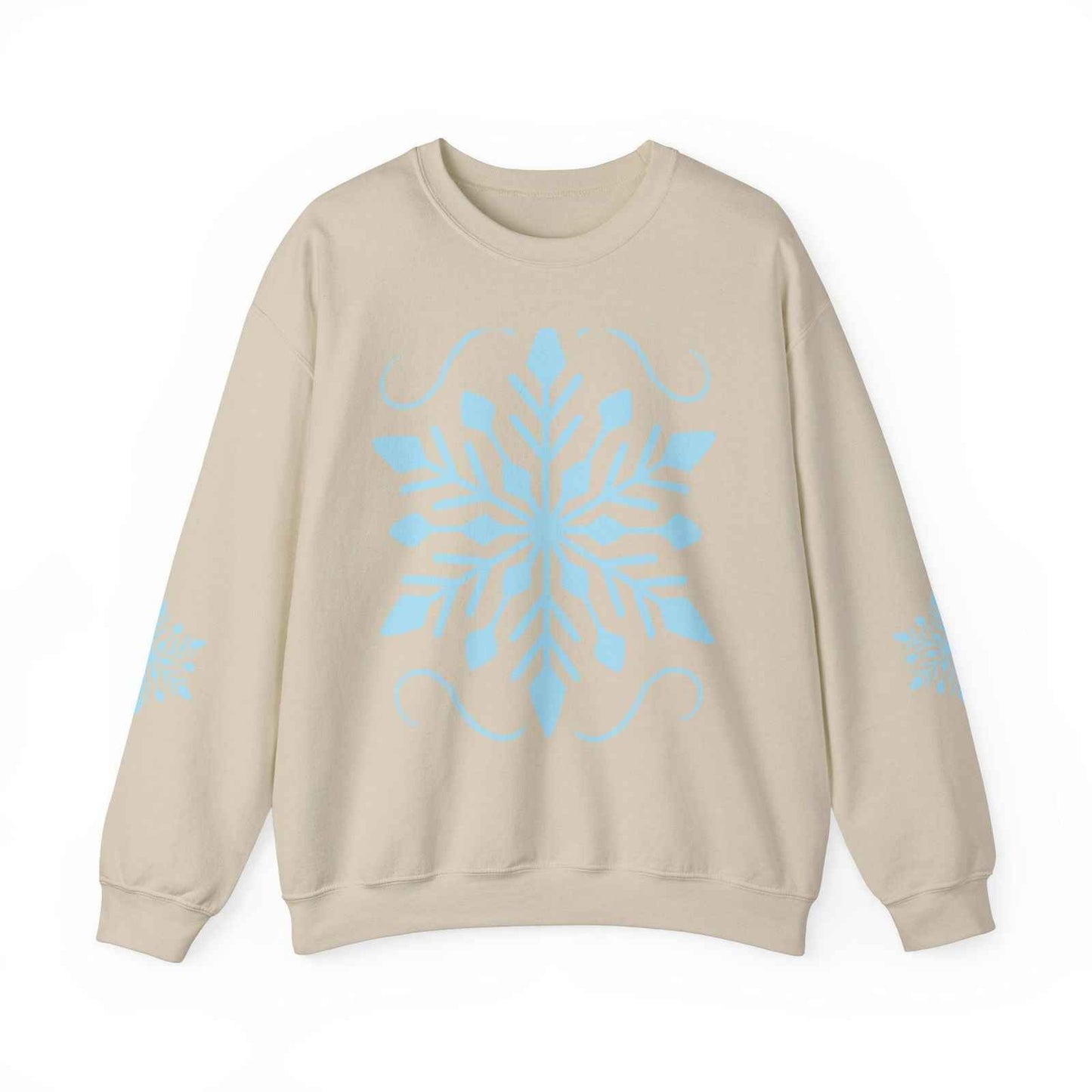 Adult Snowflake Sweatshirt - Cozy Women's Crewneck for Everyday Wear