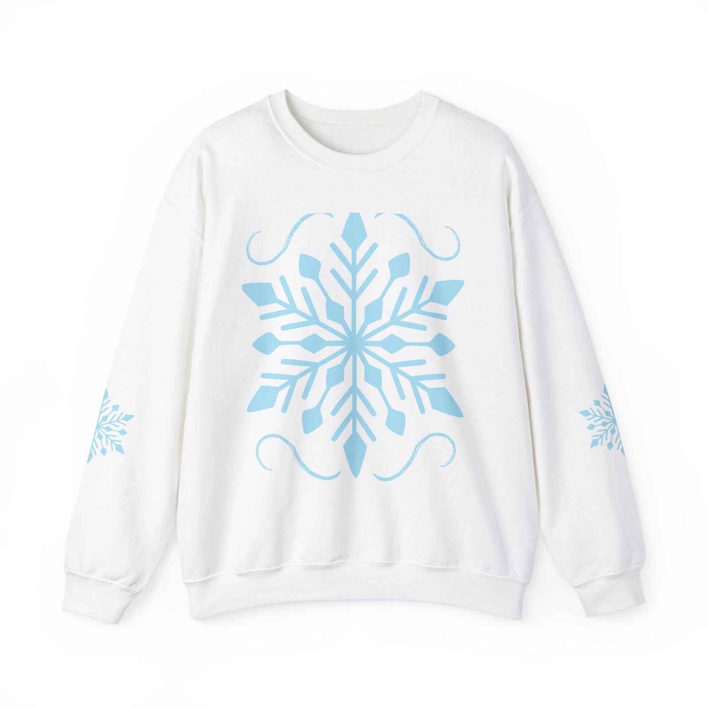 Adult Snowflake Sweatshirt - Cozy Women's Crewneck for Everyday Wear
