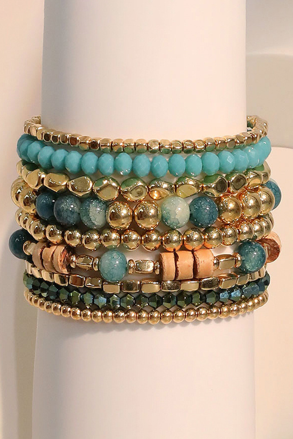 Boho Beaded Multi Layer Elastic Bracelet Set - The Eggy's store