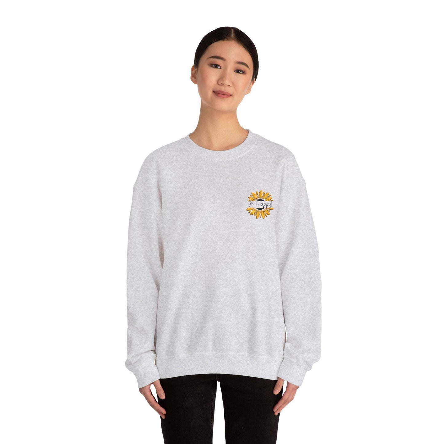 Be Happy: Adult Sweatshirt - The Eggy's store