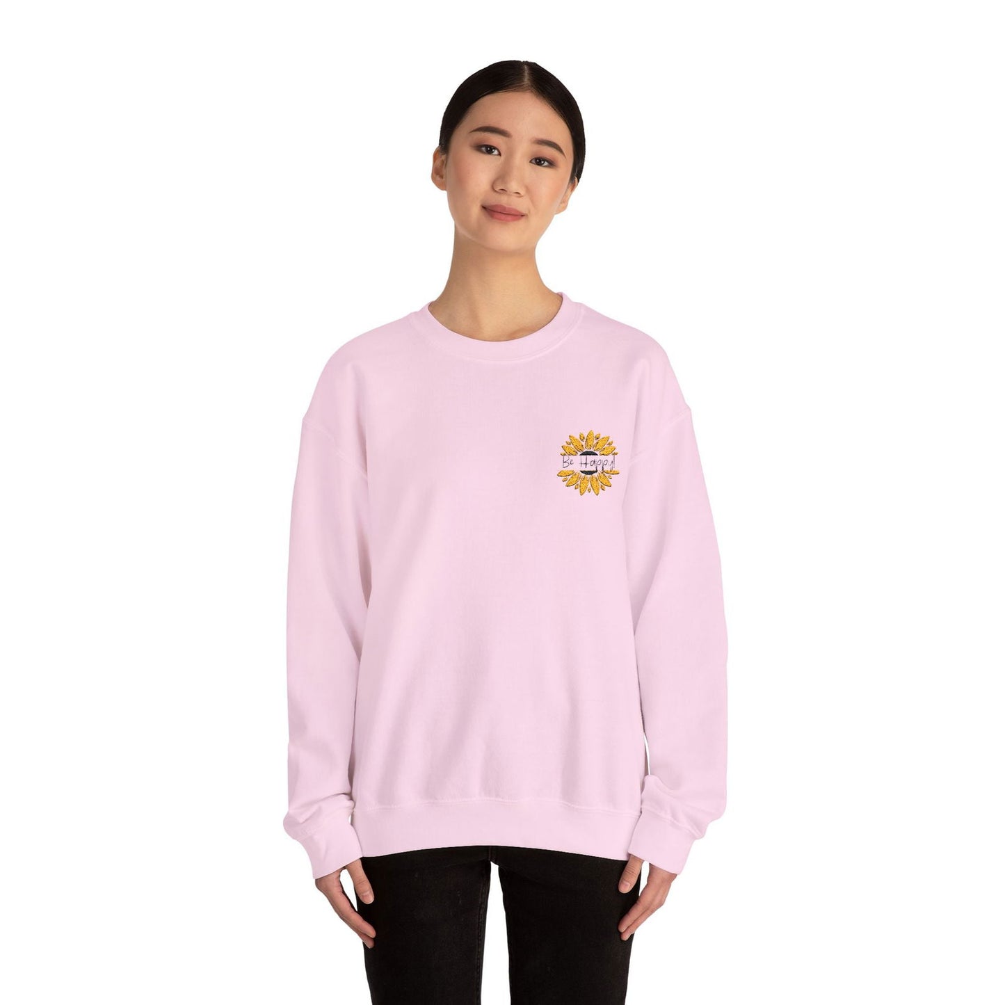 Be Happy: Adult Sweatshirt - The Eggy's store