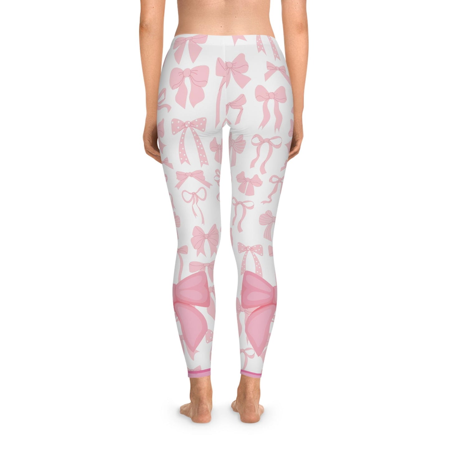 Bow: Adult Women Stretchy Leggings - The Eggy's store