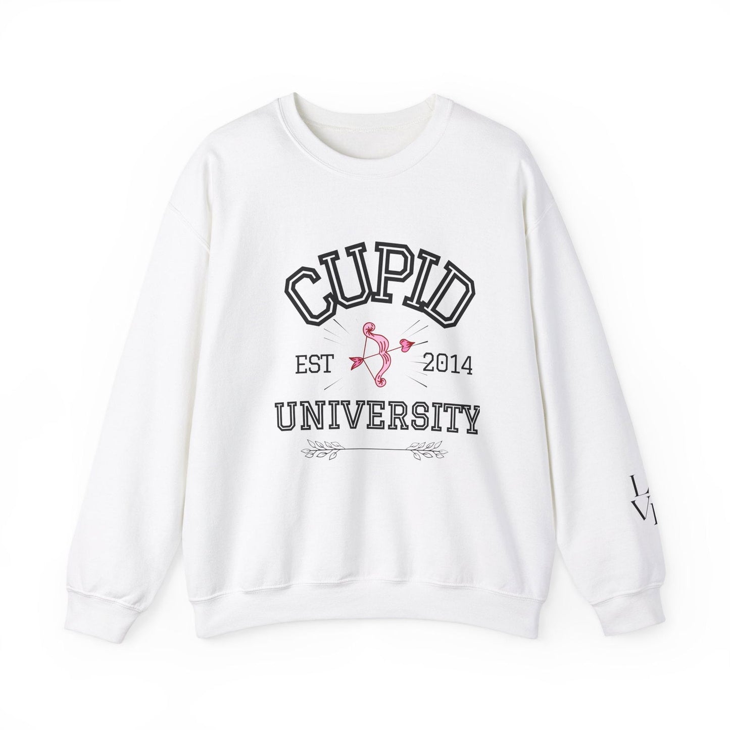 Crewneck Sweatshirt Cupid University Womens Long Sleeve Multiple Colors - The Eggy's store