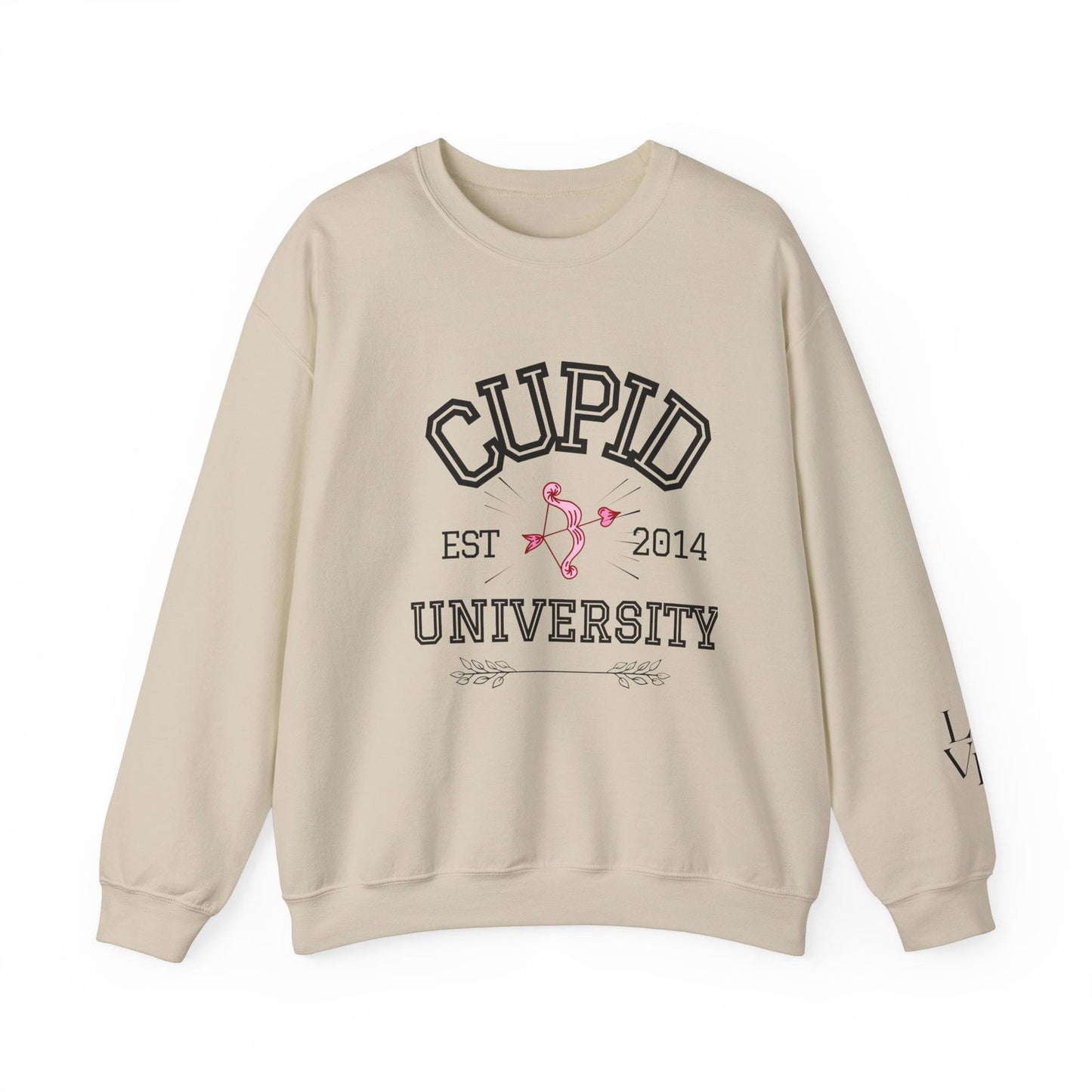 Crewneck Sweatshirt Cupid University Womens Long Sleeve Multiple Colors - The Eggy's store