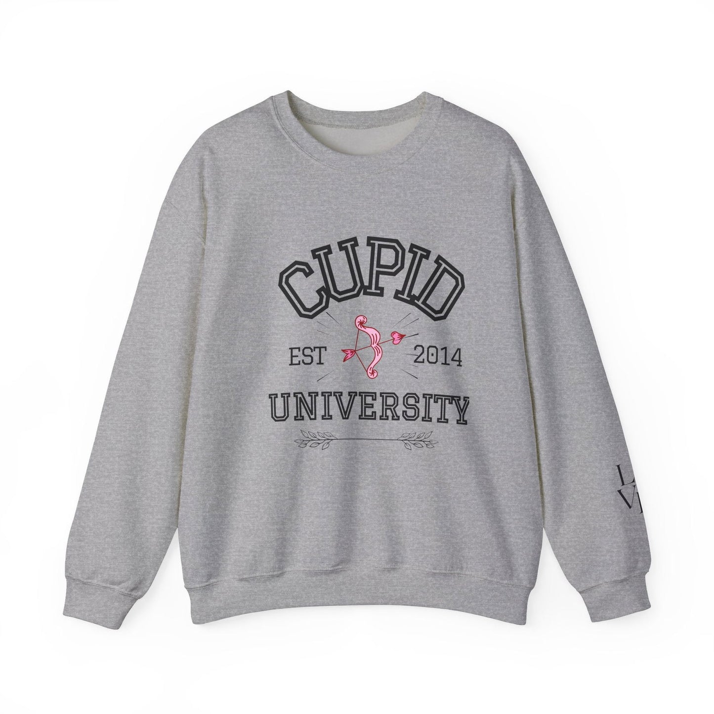 Crewneck Sweatshirt Cupid University Womens Long Sleeve Multiple Colors - The Eggy's store