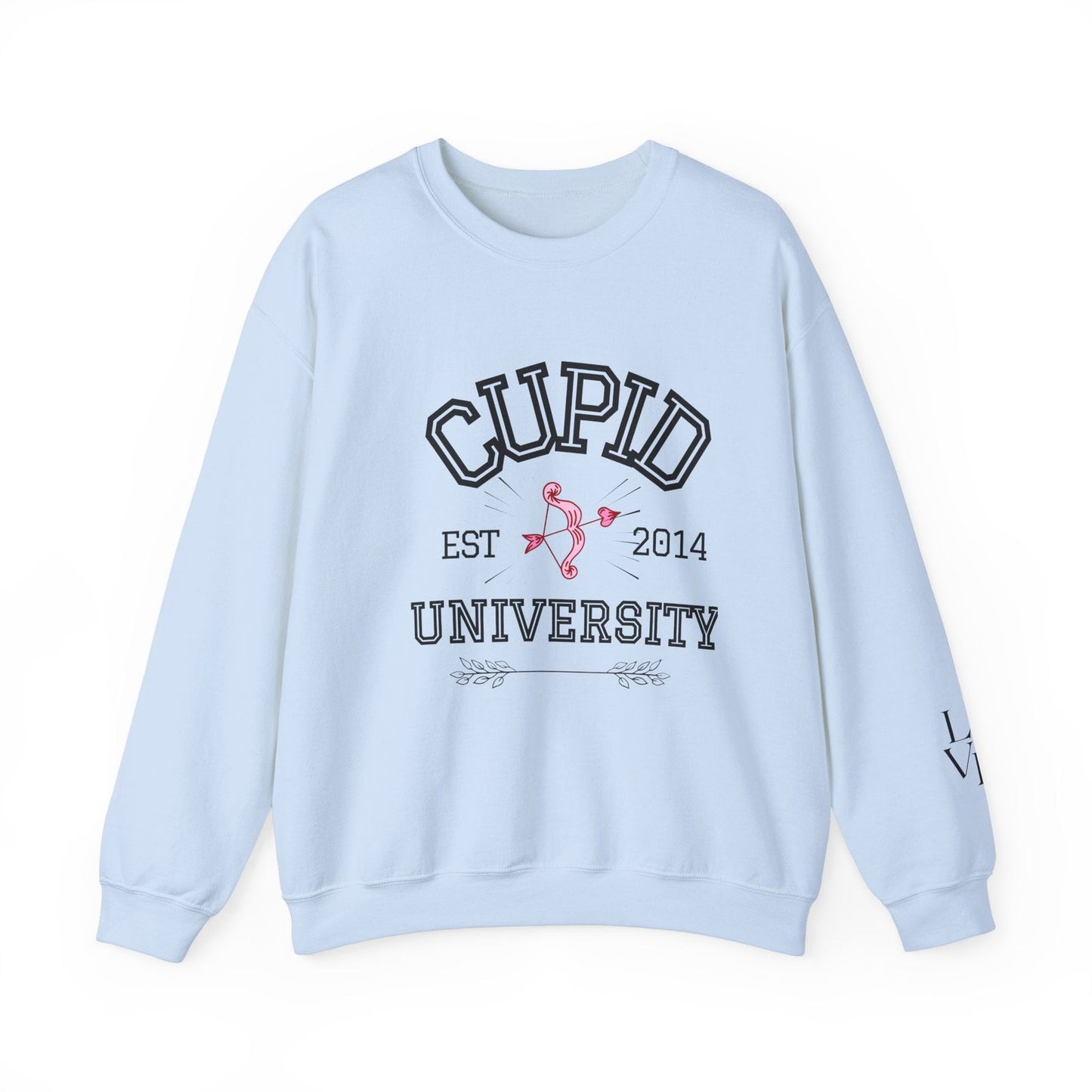 Crewneck Sweatshirt Cupid University Womens Long Sleeve Multiple Colors - The Eggy's store