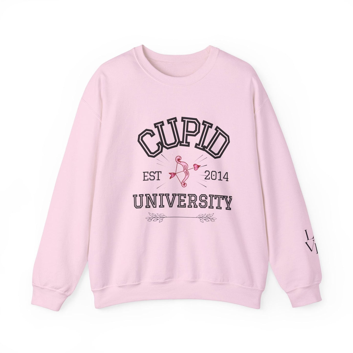 Crewneck Sweatshirt Cupid University Womens Long Sleeve Multiple Colors - The Eggy's store