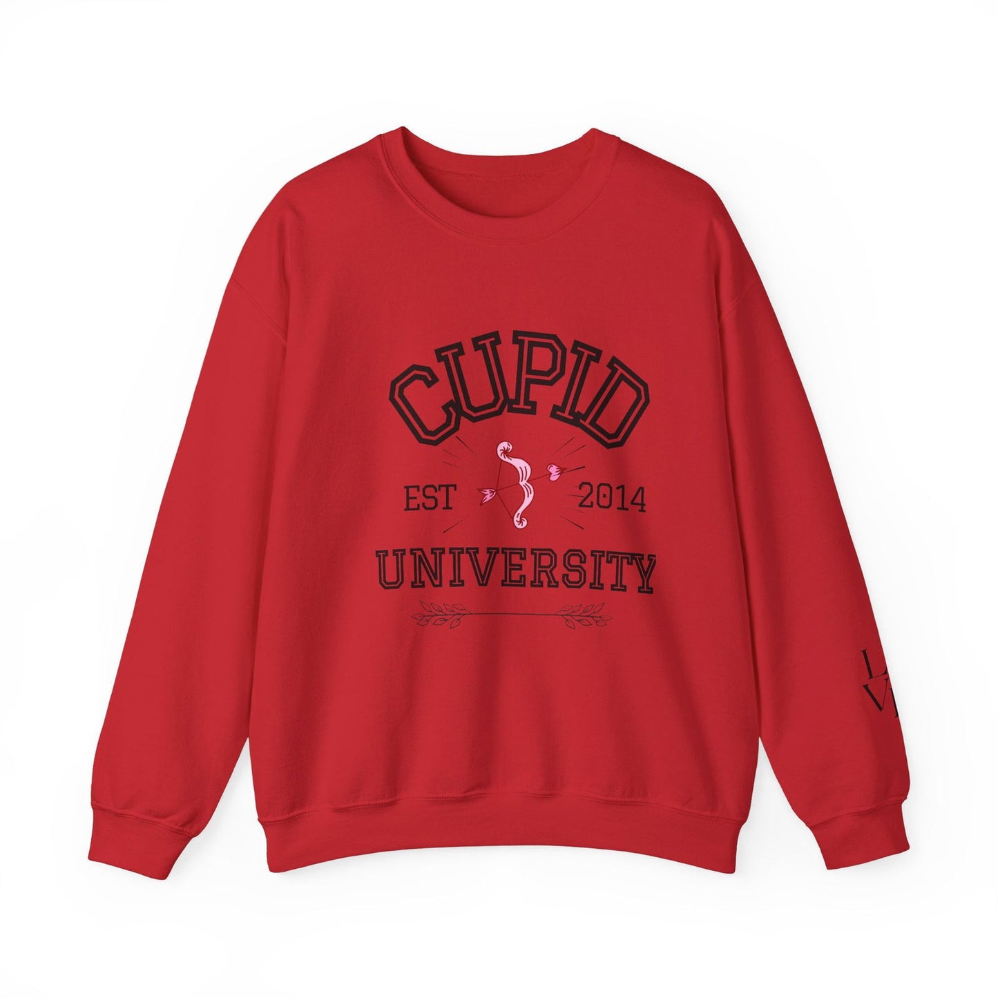 Crewneck Sweatshirt Cupid University Womens Long Sleeve Multiple Colors - The Eggy's store