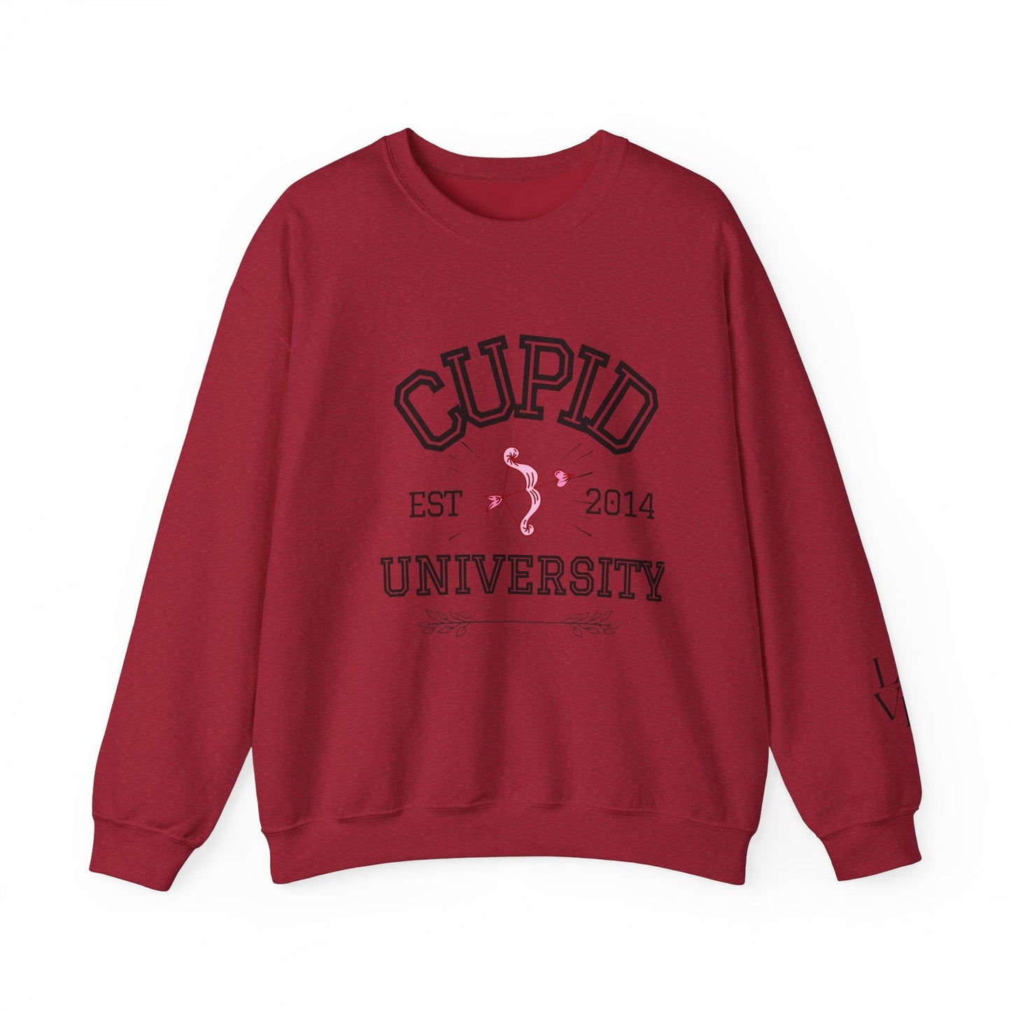 Crewneck Sweatshirt Cupid University Womens Long Sleeve Multiple Colors - The Eggy's store