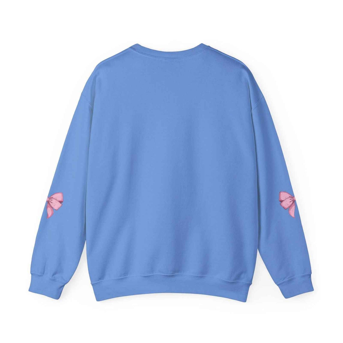 Cute Pink Bow Adult Sweatshirt Crewneck Women's Top