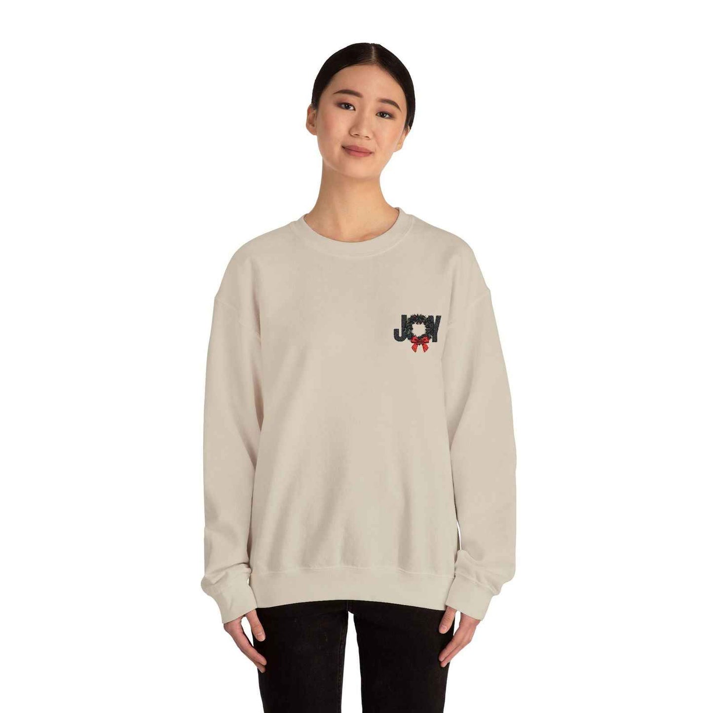 Embroidered Adult Christmas Sweatshirt
