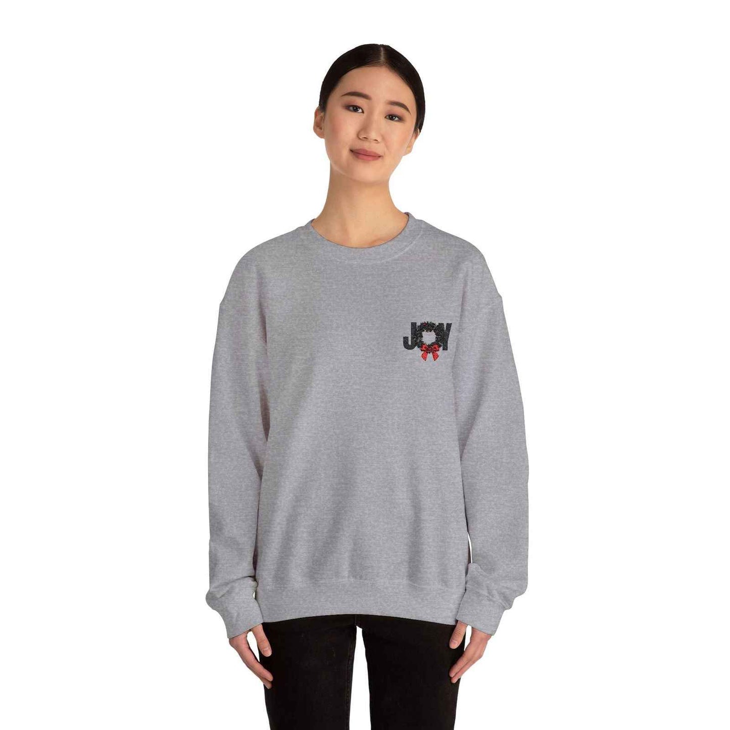 Embroidered Adult Christmas Sweatshirt