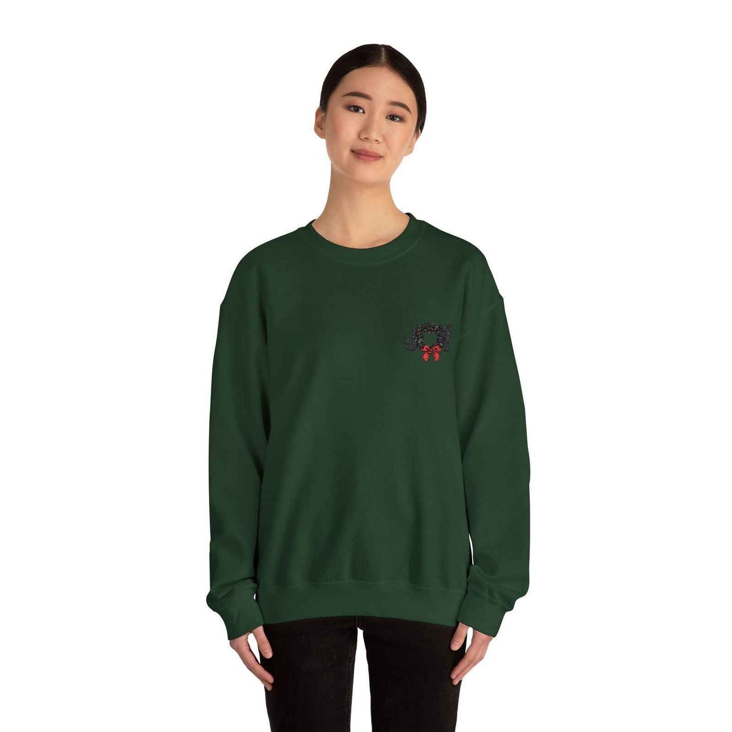 Embroidered Adult Christmas Sweatshirt