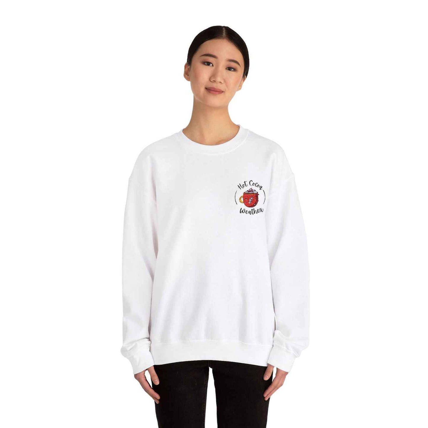 Embroidered Adult Cocoa Winter Sweatshirt
