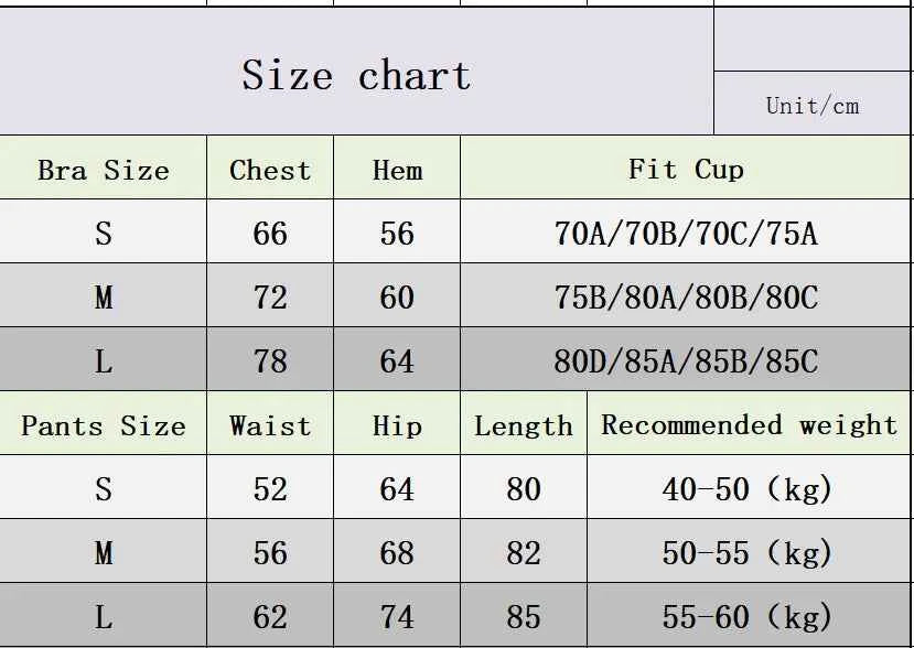 Women's Workout Set 2 Piece High Waist Leggings Sports Bra