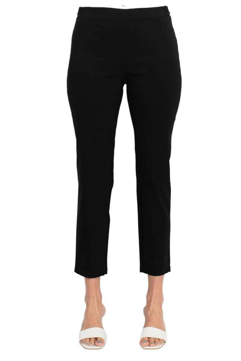 Hope & Harlow Mid Waist Side Button Millennium Ankle Pants Women's Pants
