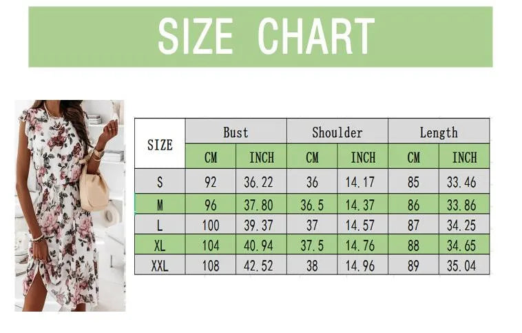 Lace-Up Mini Dress - Chiffon Print Short-Sleeved Ruffled Women's Dress - The Eggy's store