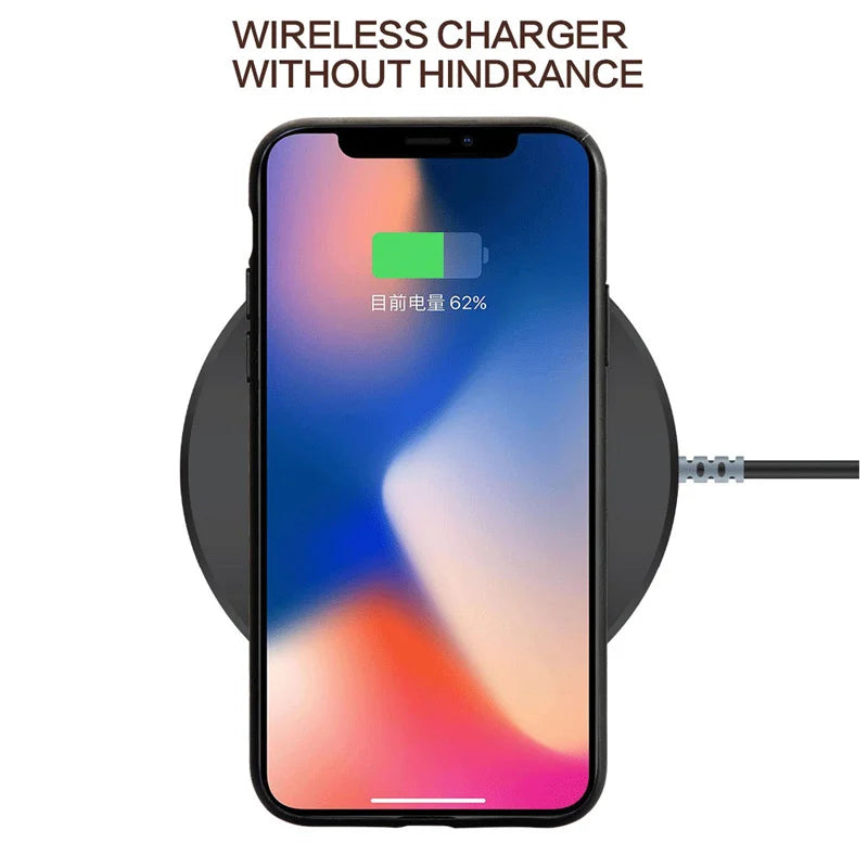 Genuine Leather iPhone Case for Apple iPhone 14 13 12 11 Pro Max Mini X XR XS 6S 7 8 SE 2020 Back Cover - The Eggy's store