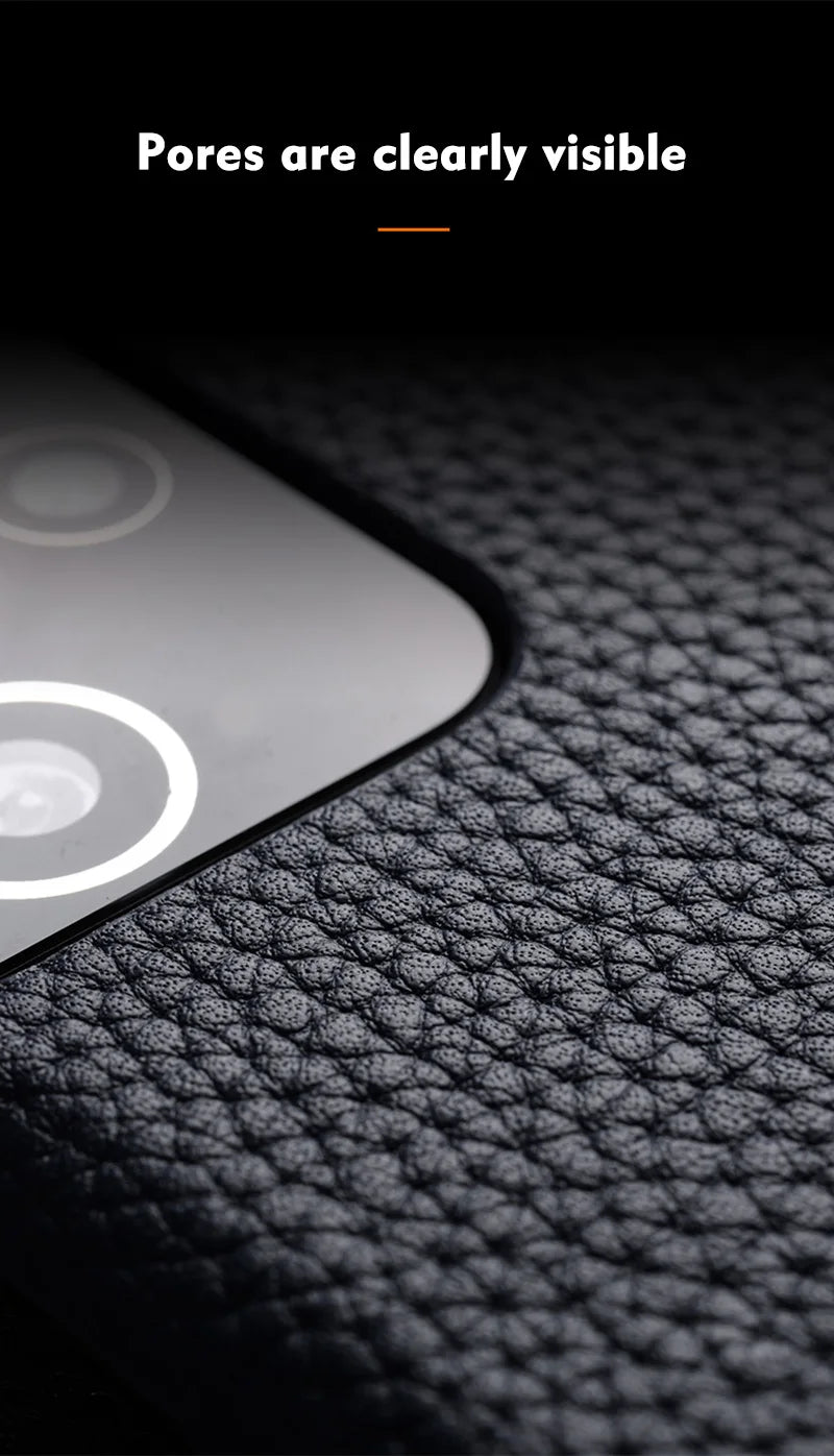 Premium Leather Phone Case for Samsung Galaxy S23 S22 Ultra 21 Plus 5G - Luxury Genuine Cowhide Business Cover - The Eggy's store