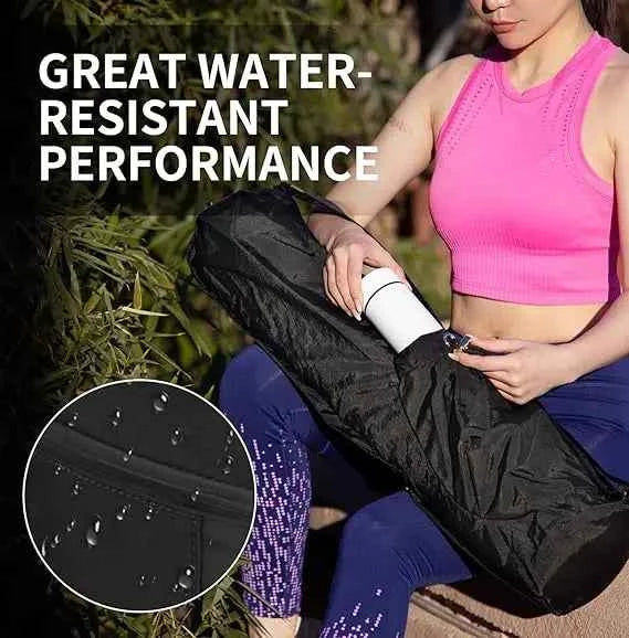 Yoga Mat Bag with Water Bottle Pocket & Wet Storage