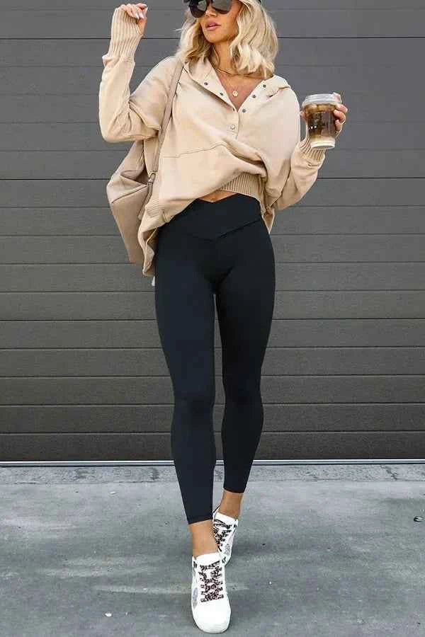 Casual Loose White Women Sweatshirt V-neck Hooded Batwing Sleeve Hoodie Top For Women Pullovers