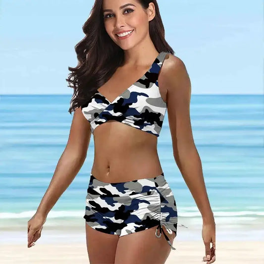 Women's Camouflage Two Piece Swimsuit S-5XL