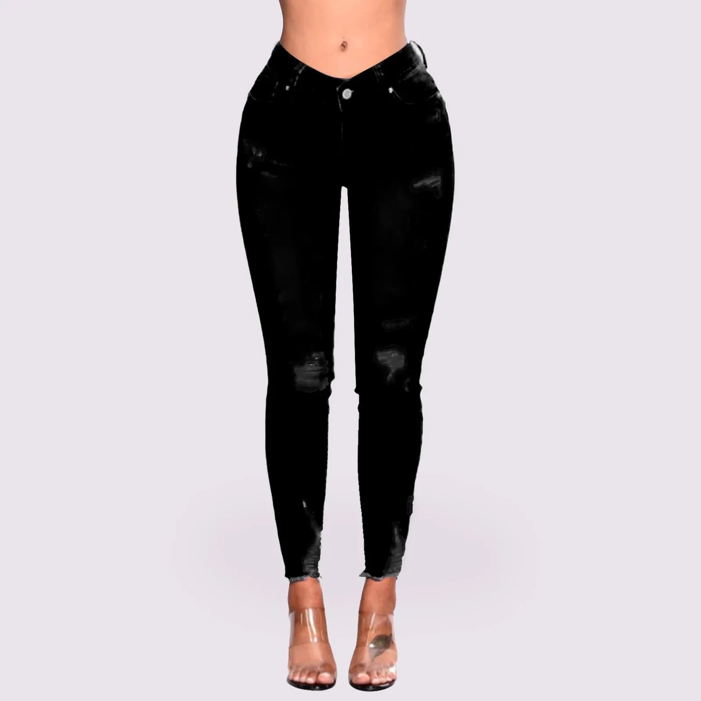 Women's Skinny Ripped Jeans - Slim Denim Pants for Women - The Eggy's store
