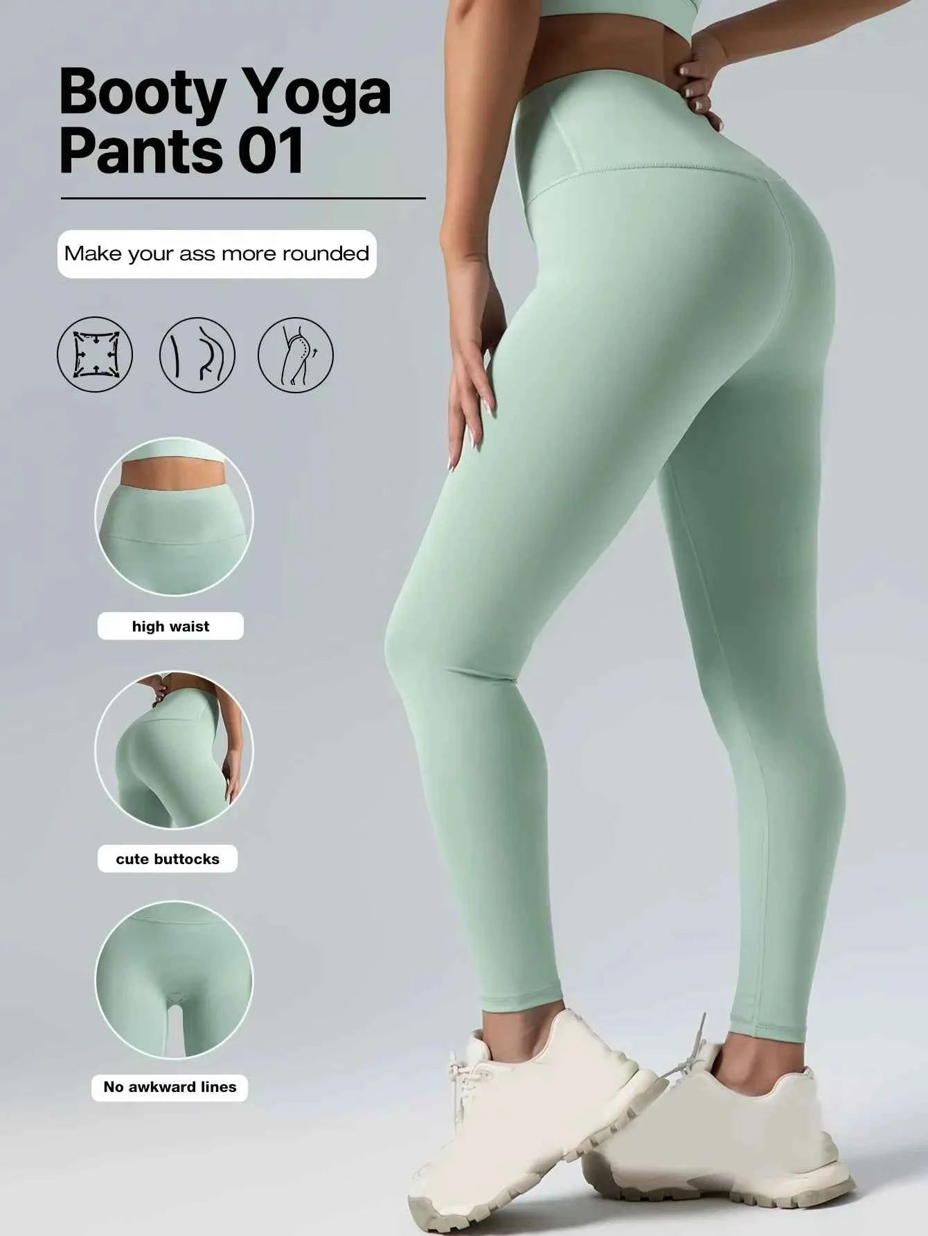 ElevateFit High-Waist Shaping Yoga Leggings