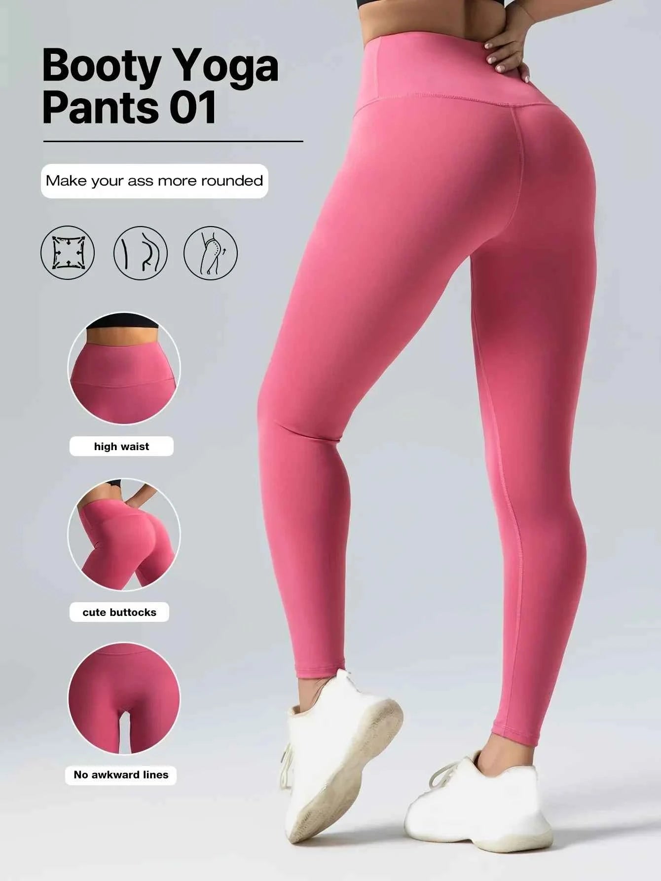 ElevateFit High-Waist Shaping Yoga Leggings