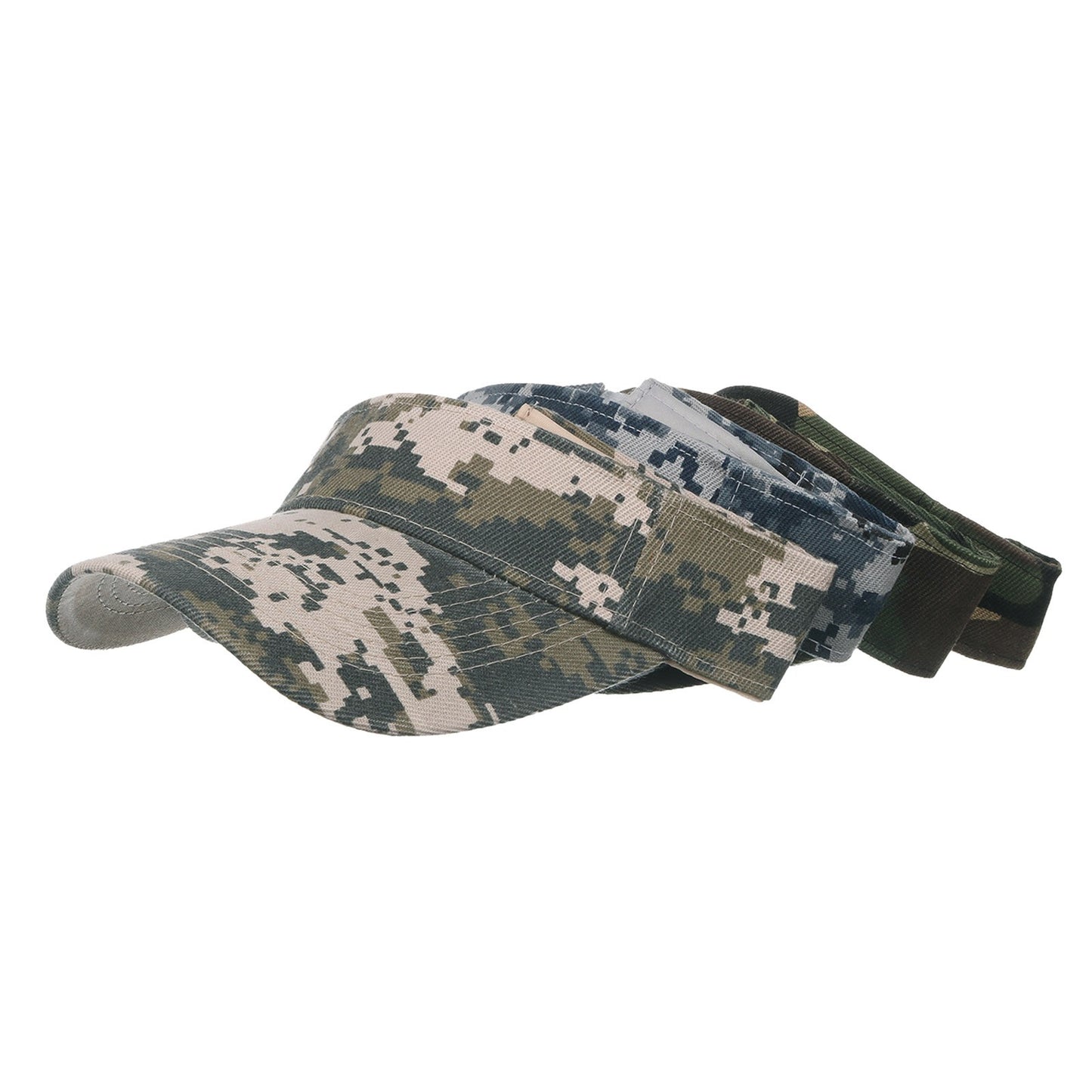 Camouflage Breathable Sun Hats Women Adjustable Visor UV Protection Tennis Running Sunscreen Hat - The Eggy's store