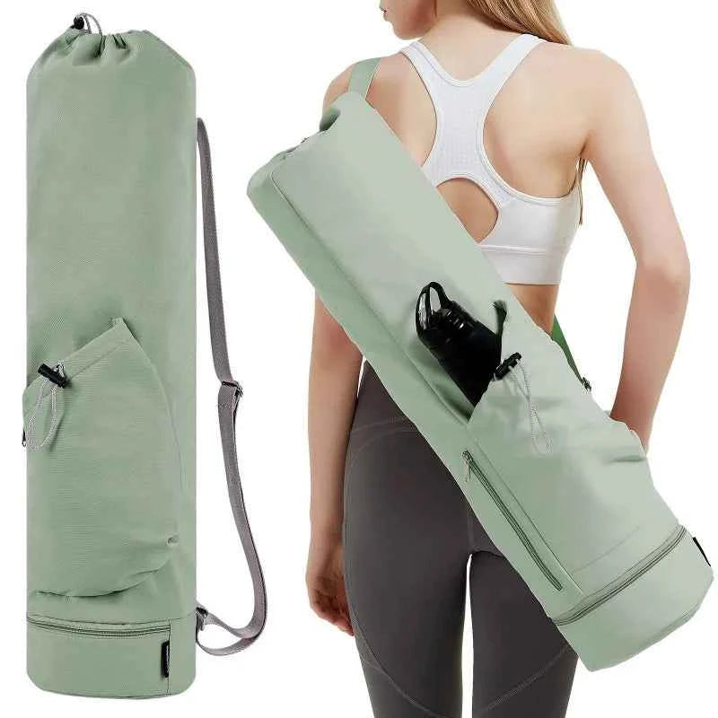 Yoga Mat Bag with Water Bottle Pocket & Wet Storage