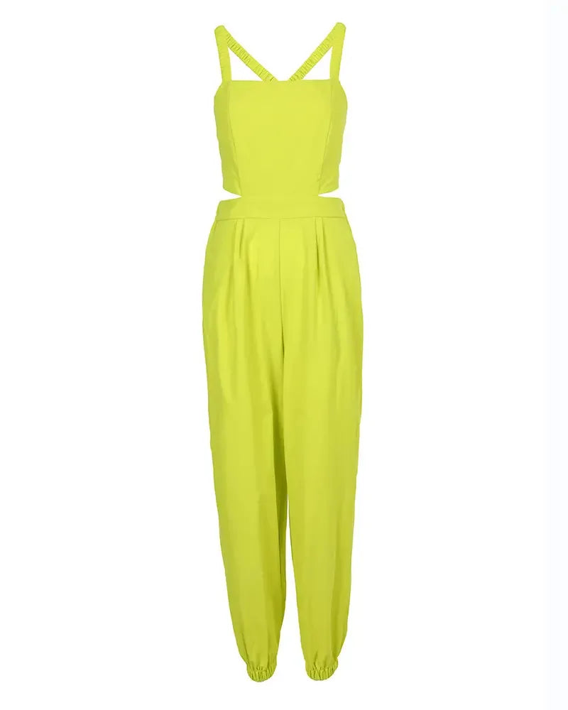 Elegant Summer Fashion Jumpsuit for Women - Shoulder Straps - The Eggy's store