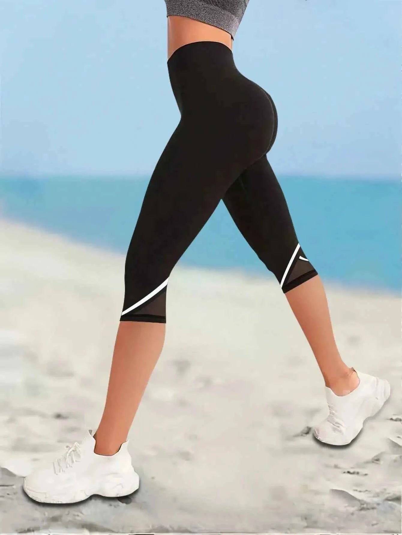 Mesh High Waist Yoga Pants