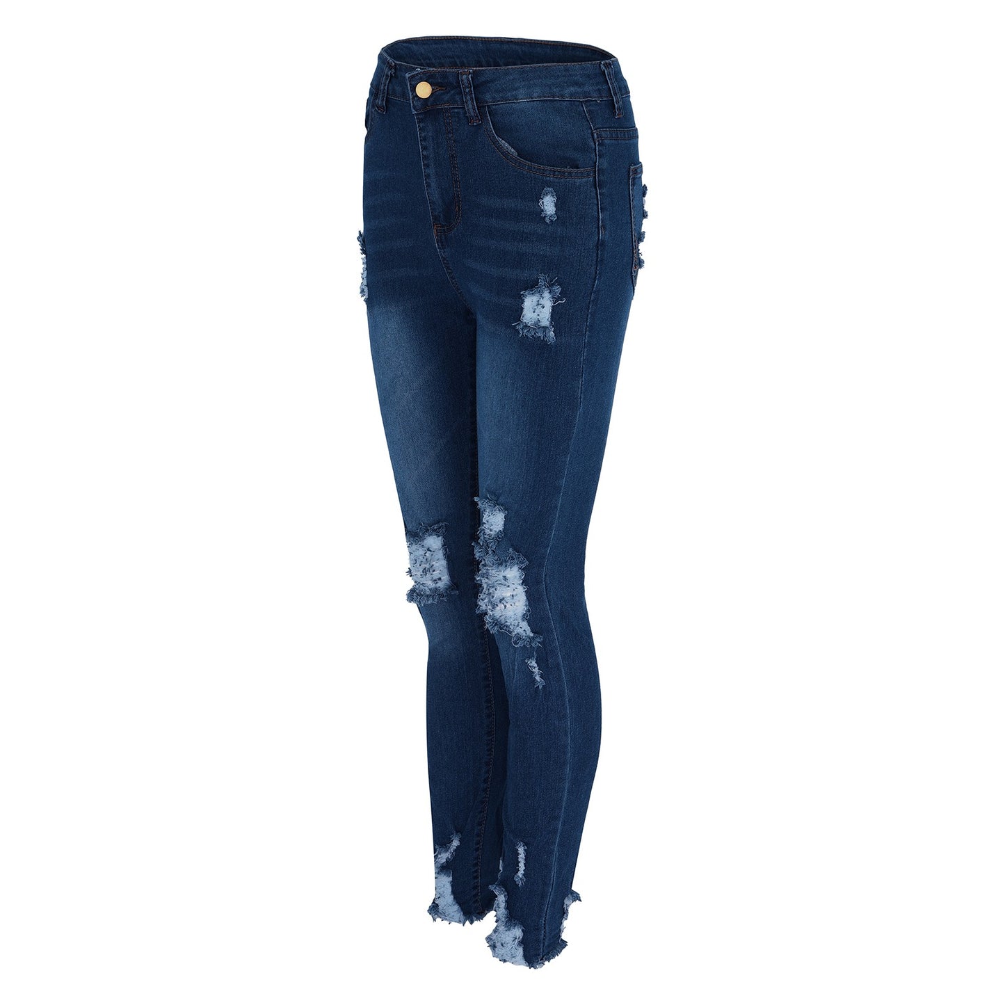 Women's Skinny Ripped Jeans - Slim Denim Pants for Women - The Eggy's store