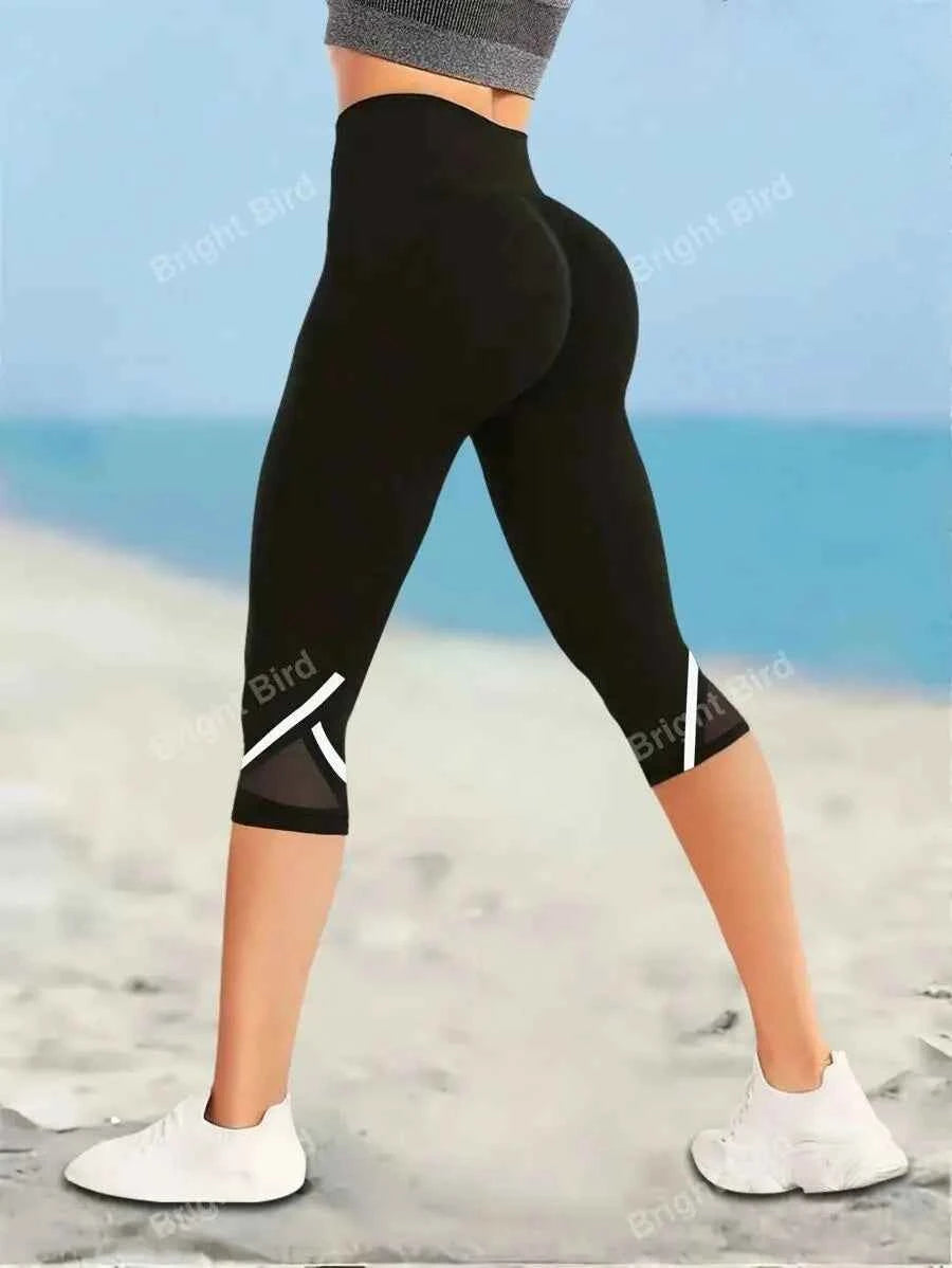 Mesh High Waist Yoga Pants