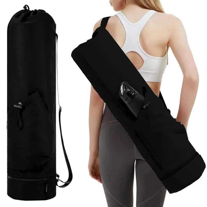 Yoga Mat Bag with Water Bottle Pocket & Wet Storage