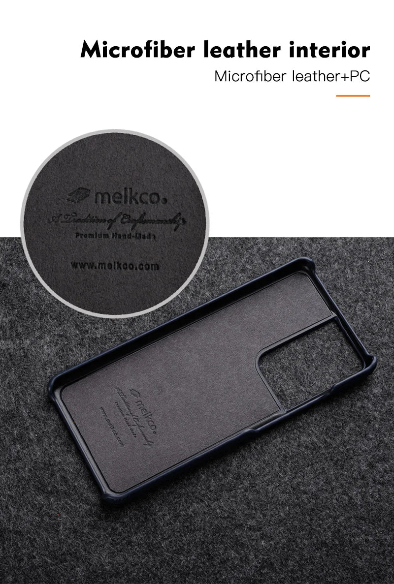 Premium Leather Phone Case for Samsung Galaxy S23 S22 Ultra 21 Plus 5G - Luxury Genuine Cowhide Business Cover - The Eggy's store