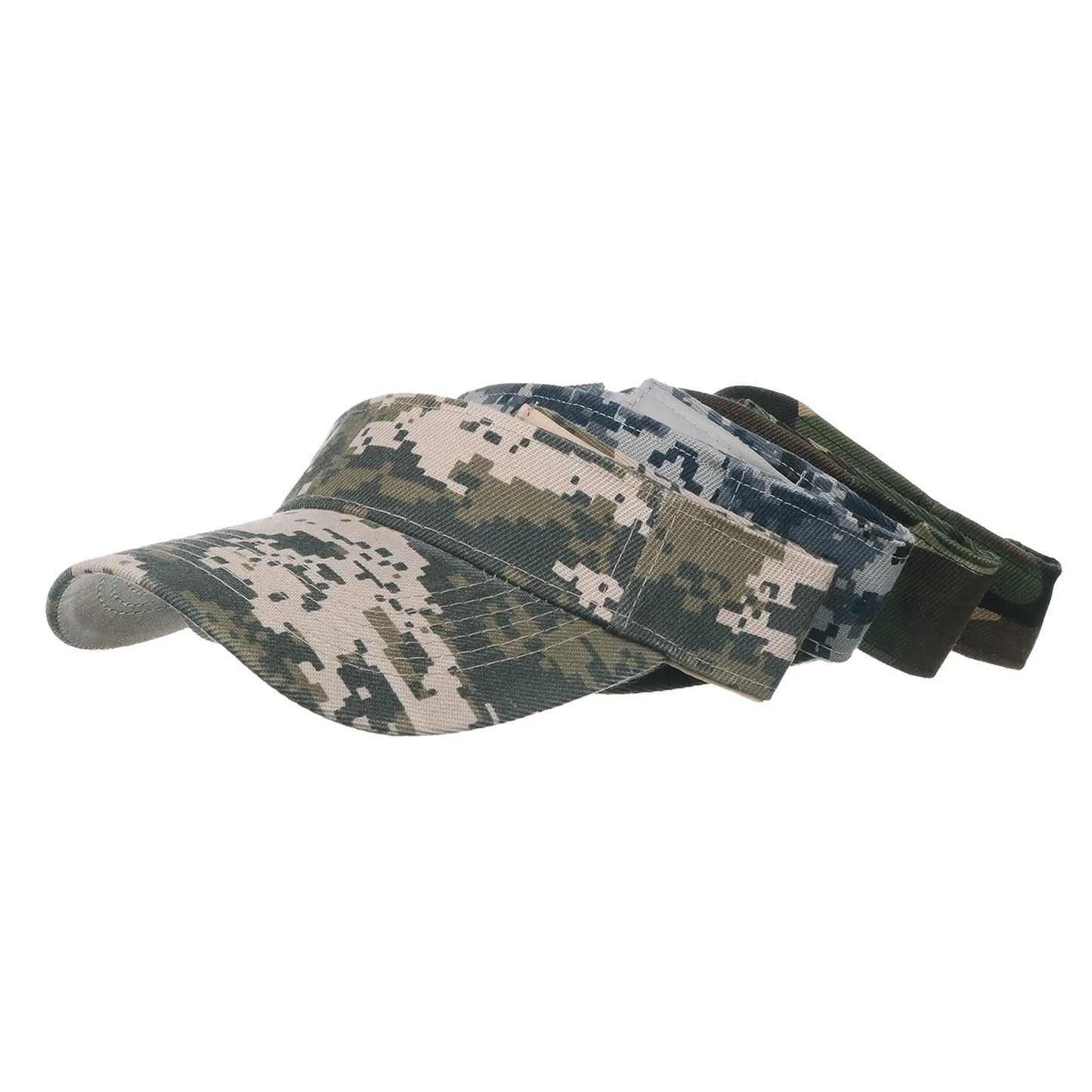 Camouflage Breathable Sun Hats Women Adjustable Visor UV Protection Tennis Running Sunscreen Hat - The Eggy's store