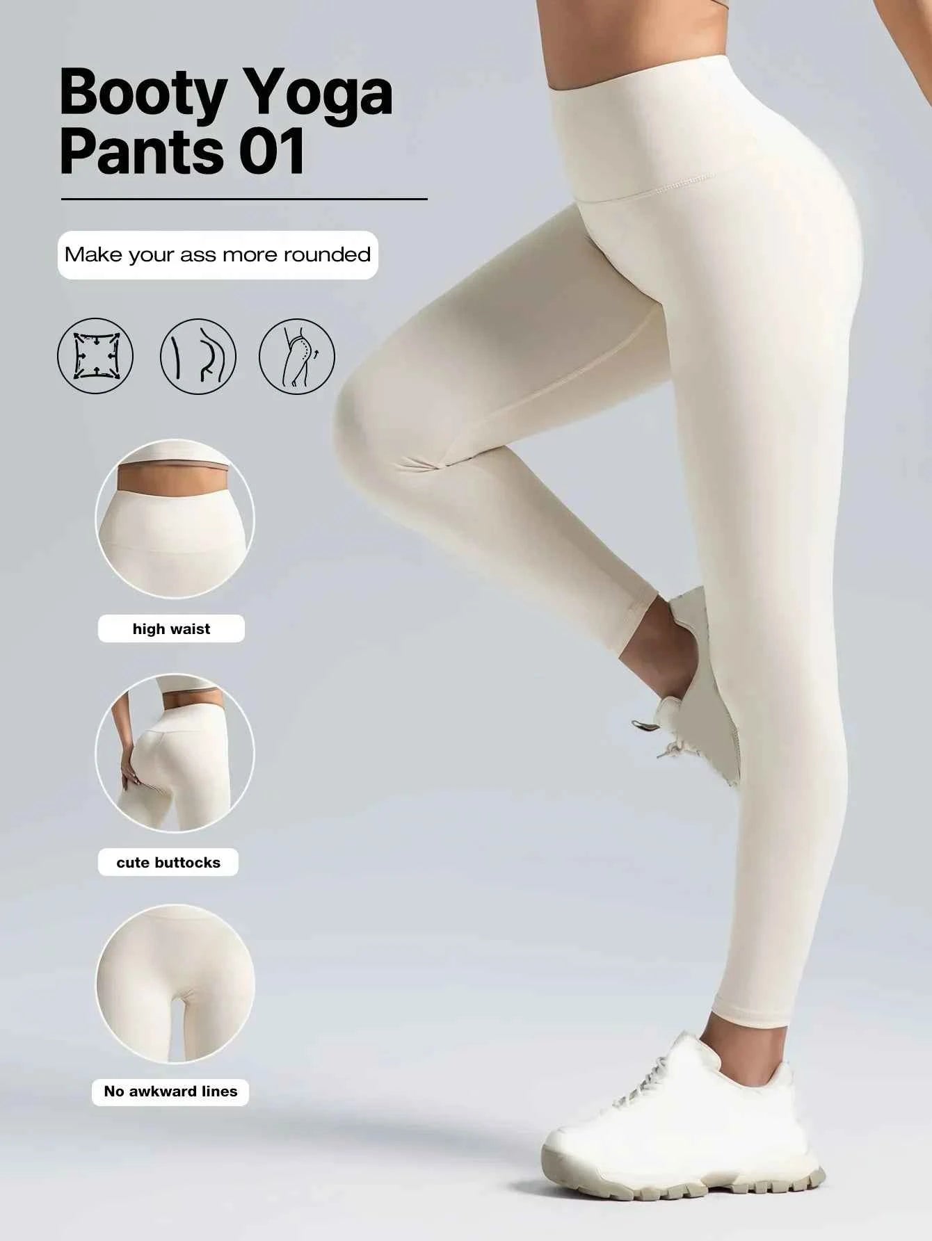 ElevateFit High-Waist Shaping Yoga Leggings