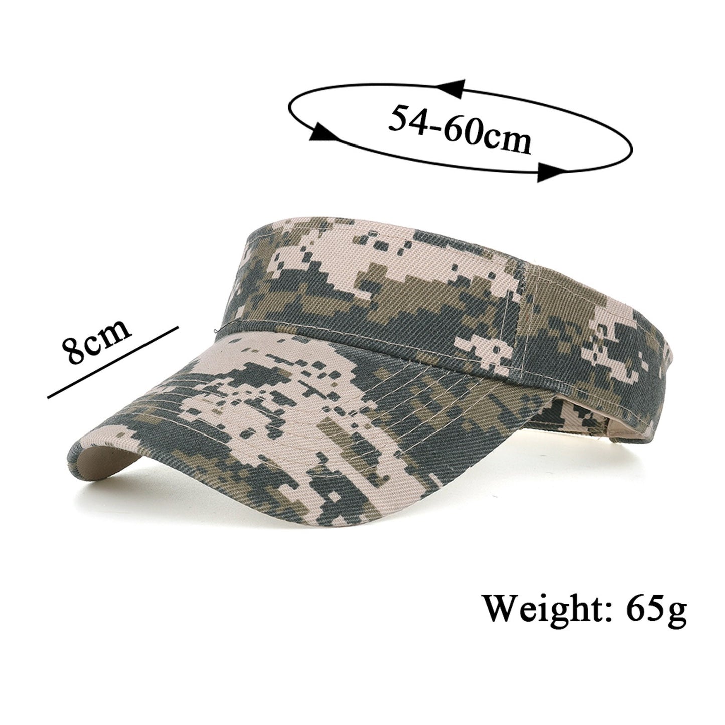 Camouflage Breathable Sun Hats Women Adjustable Visor UV Protection Tennis Running Sunscreen Hat - The Eggy's store